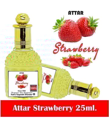 INDRA SUGANDH BHANDAR ATTAR Strawberry 25ml - Fragrance From Fresh Berries Farm Attar For Men|Women Long Lasting Perfume Oil