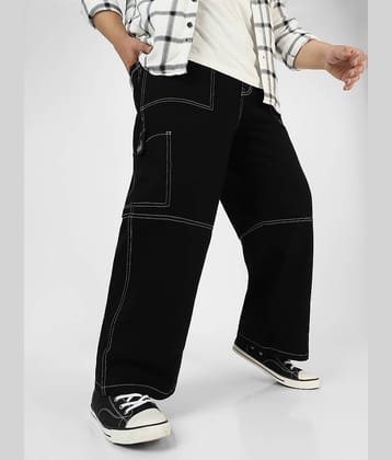 Urbano Plus Relaxed Basic Men's Jeans - Black ( Pack of 1 )