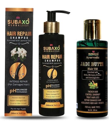 Herbal Hair Repair Shampoo |Anti Hair Fall & Anti Breakage| 200 Ml & Ayurvedic Jadi Butti Hair Oil |For Hair Growth| Nourishment|200 Ml