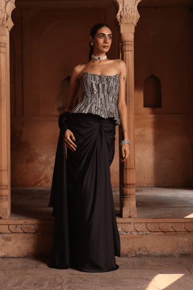 Black beauty drape saree-XS