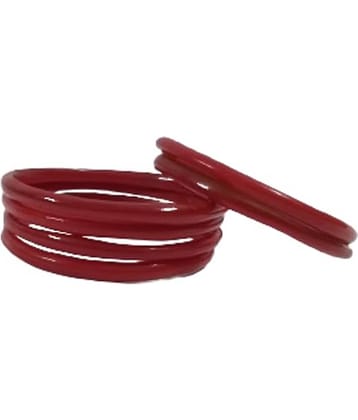 AFST Red Bangle Set ( Pack of 6 )