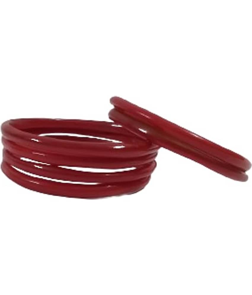 AFST Red Bangle Set ( Pack of 6 )