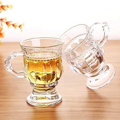 Royal Glass Coffee Tea Cups Set of 6, 150 ML, Glass Mug for Espresso, Milk, Cold Brew, Hot/Cold Drinks (Perfect for Coffee and Tea Lovers) Royal Glass Coffee Tea Cups Set of 6, 150 ML, Glass Mug for Espresso, Milk, Cold Brew, Hot/Cold Drinks (Perfect for Coffee and Tea Lovers)