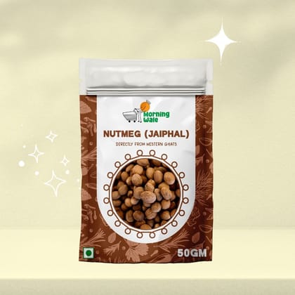 Morning Wale Nutmeg Whole / Jaiphal (20g) | Western Ghats Origin | Aromatic Spice