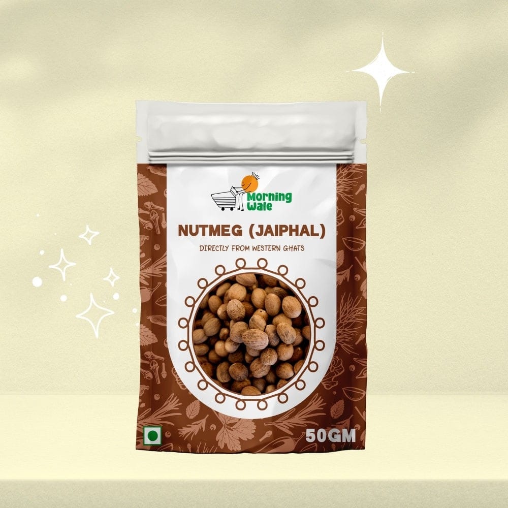 Morning Wale Nutmeg Whole / Jaiphal (20g) | Western Ghats Origin | Aromatic Spice