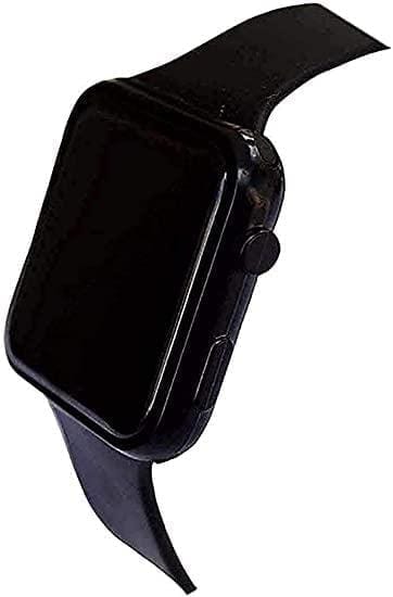 Sleek Black Digital LED Watch - Modern Design & Comfort