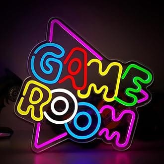 Eurotex Gamer Neon Sign for Game Room Decor, Game On Neon LED Sign Board for Gamer Wall Decor, Gaming Neon Light Sign for Teen Bedroom Decor, Gamer Gifts for Boys, Teen, Men, Kids