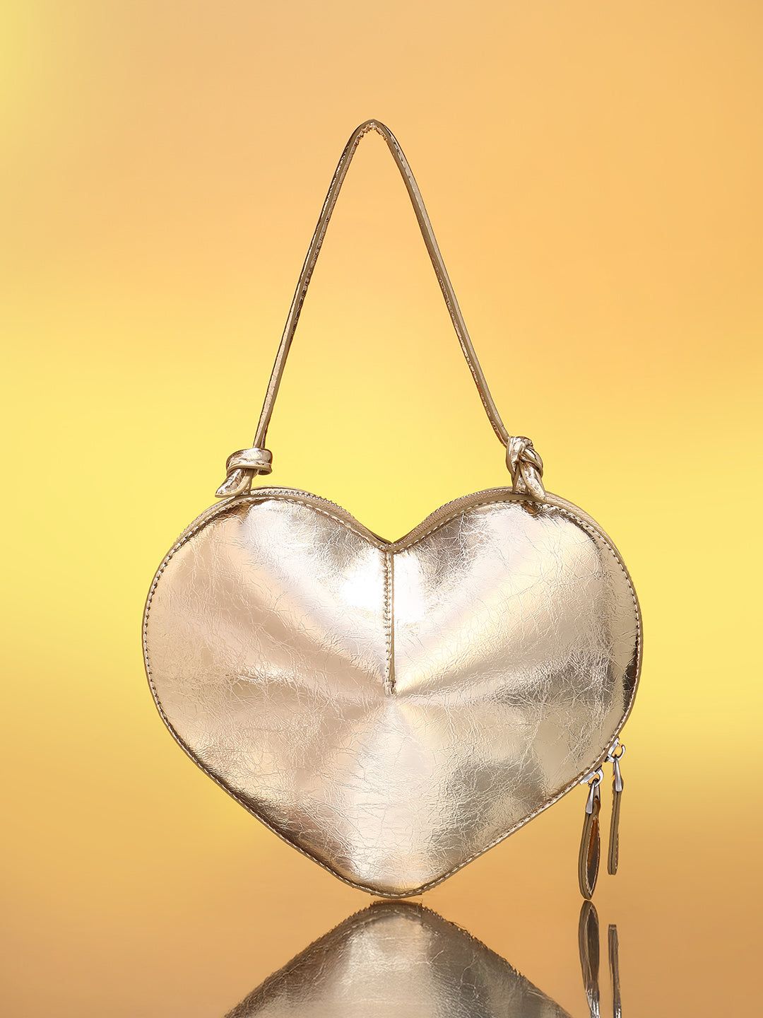 The Coeur Hand Bag - Champayne Gold-Hand Bag
