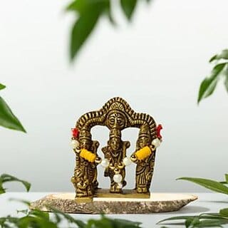 Shree Ram Sita Laxman Divine Brass Statue