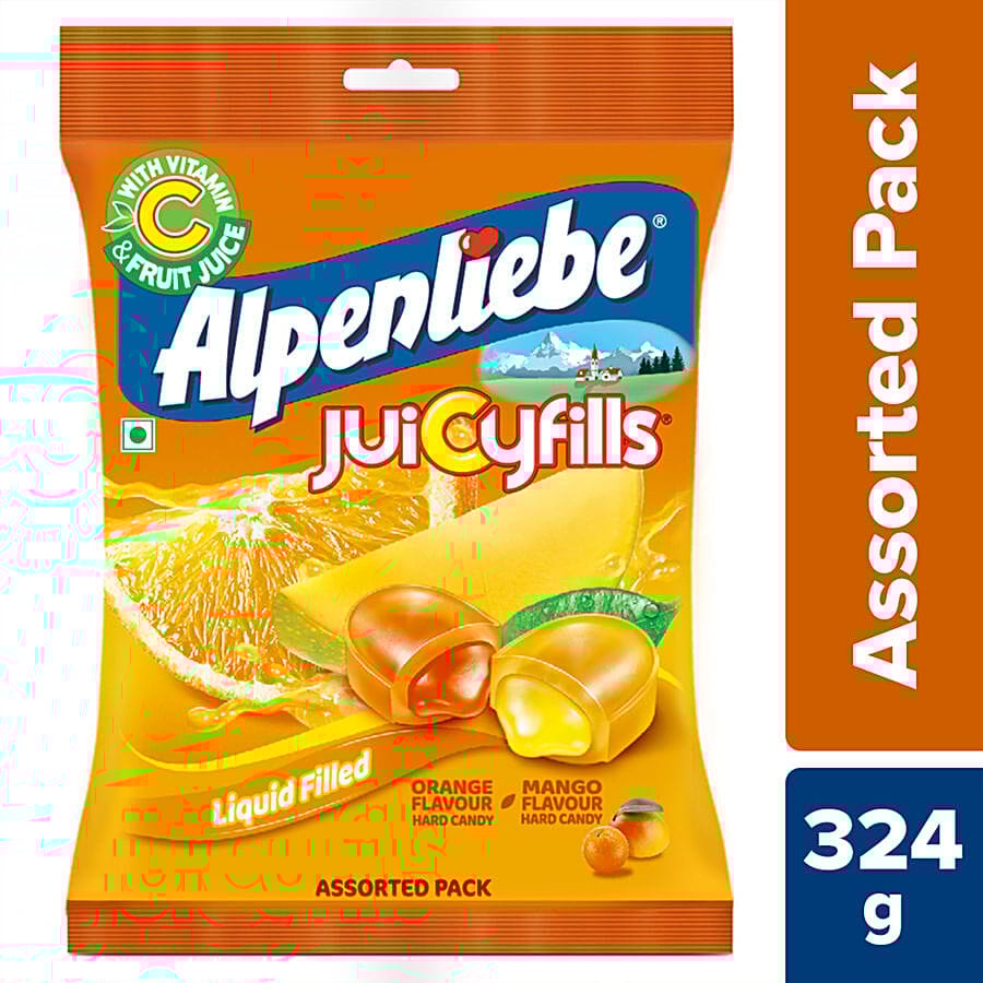 Alpenliebe Juicy Fills, 380 gm