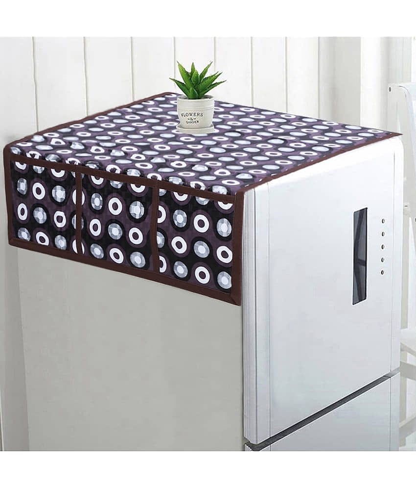 PVC Fridge Top Cover 53x99 Cm (Pack of 1) - Grey