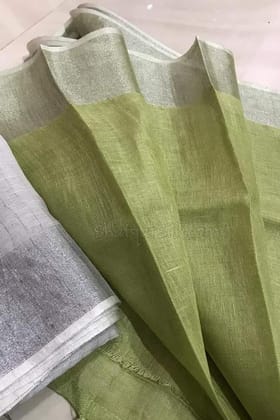 Pure Handwoven Linen Saree