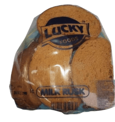 Lucky Foods Milk Rusk, 200 gm
