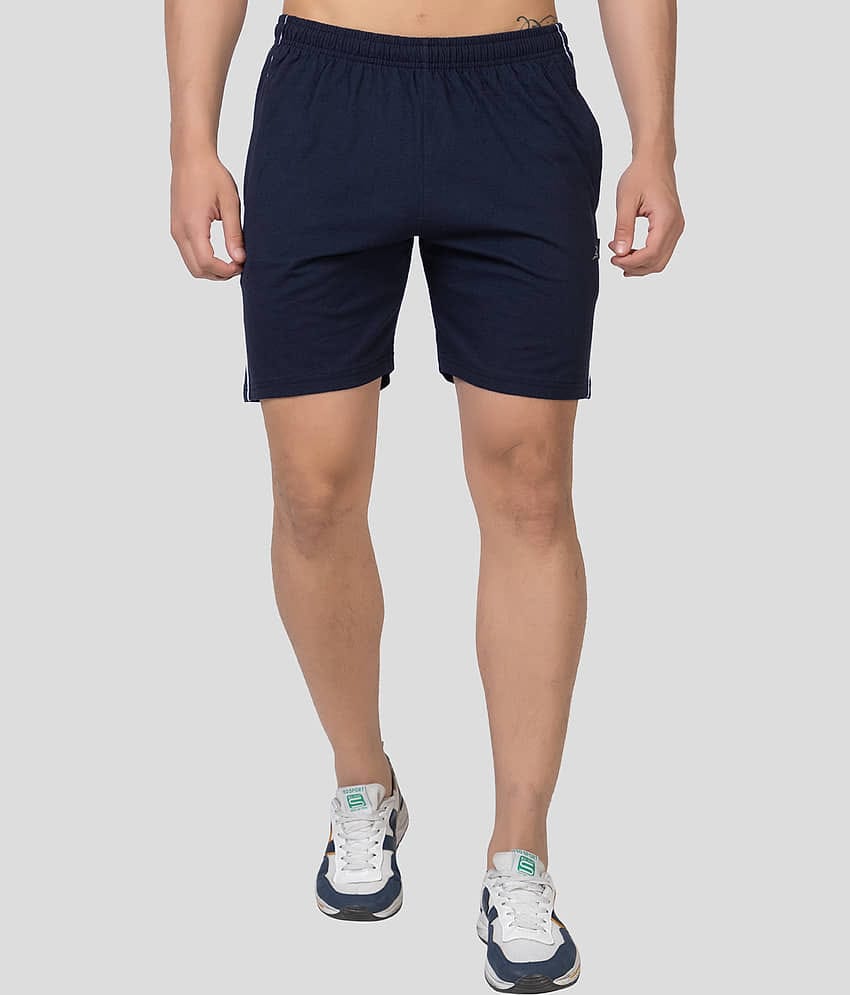 Zeffit - Black Cotton Blend Men's Shorts ( Pack of 1 )