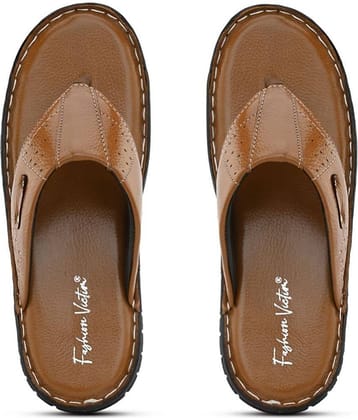 Fashion Victim - Brown Men's Leather Slipper
