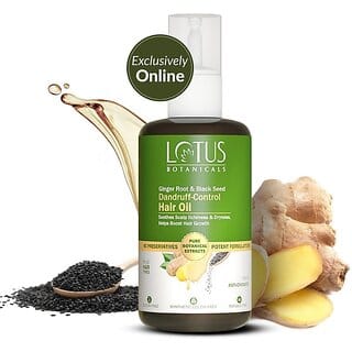 Lotus Botanicals Ginger Root  Black Seed Dandruff Control Hair Oil (100 Ml)