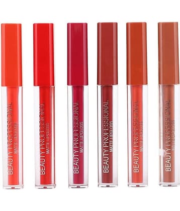 Lenon - Multi Matte Lipstick Liquid  Waterproof Pack of 6
