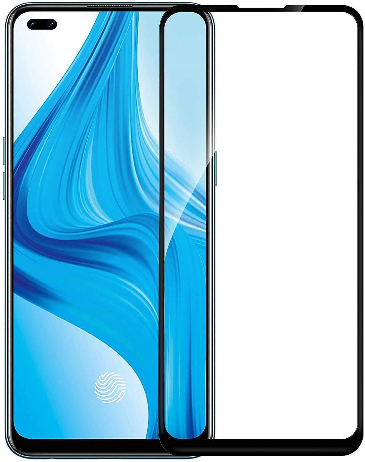 PLUGTECH Advanced Tempered Glass With Anti-Explosion 9H Hardness Edge-To-Edge Coverage Screen Guard for OPPO F17PRO