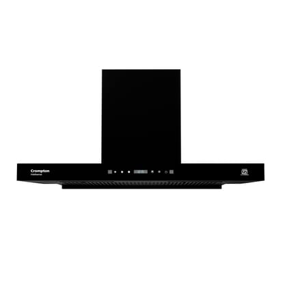 Crompton Intelli Sense 1470m3/hr 90cm Box Kitchen Chimney| Filterless Autoclean| Built In Oil Collector| Touch+ Motion Sensor Control| 10 Yrs Motor & 1 Yr Overall Warranty Crompton Intelli Sense 1470m3/hr 90cm Box Kitchen Chimney| Filterless Autoclean| B