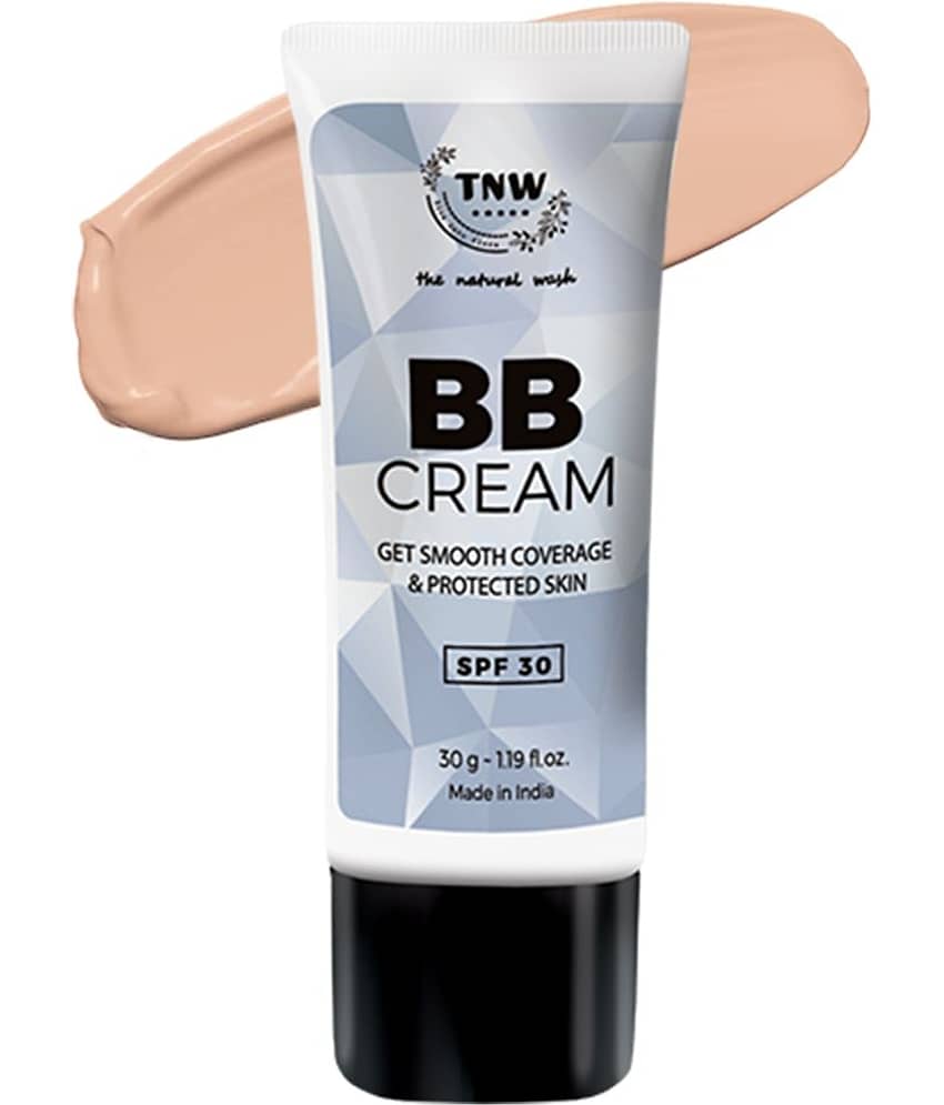 TNW - The Natural Wash Medium Coverage Bb Cream For Medium To Deep Skin Tone & No Makeup Look, 30G
