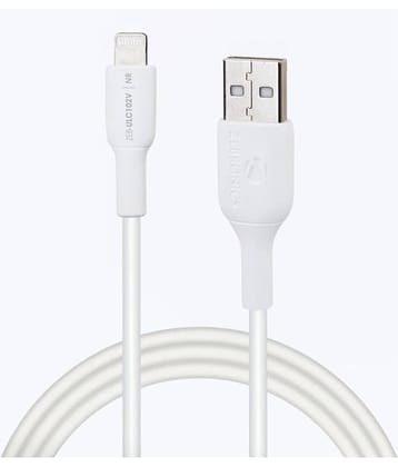 Zebronics - White 2.1A Lightning Cable 1 Meter