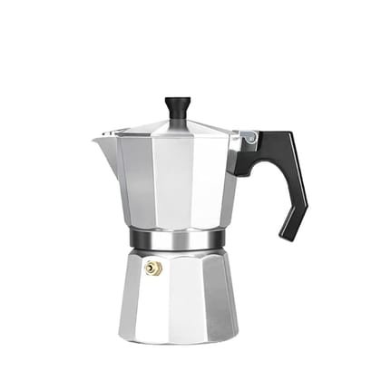 The Bean Co Roasters Moka Pot | 3-Cup (150 ml) Aluminium | Stovetop espresso maker