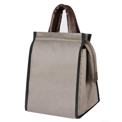 Mink Grey Marvel: PVC Coated Matty Insulated Tiffin Bag/Lunch Bag (TB12)