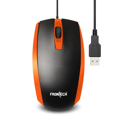 Wired Optical Mouse 1000 DPI (MS-0046)-Orange