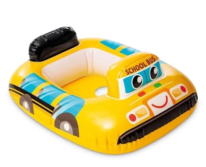 Braintastic Kids Swimming Tube School Bus Design | Inflatable Baby Float Ring for Toddlers (13 Years) | Safe & Fun Inflatable Pool Accessory Braintastic Kids Swimming Tube School Bus Design | Inflatable Baby Float Ring for Toddlers (13 Years) | Safe & Fun Inflatable Pool Accessory