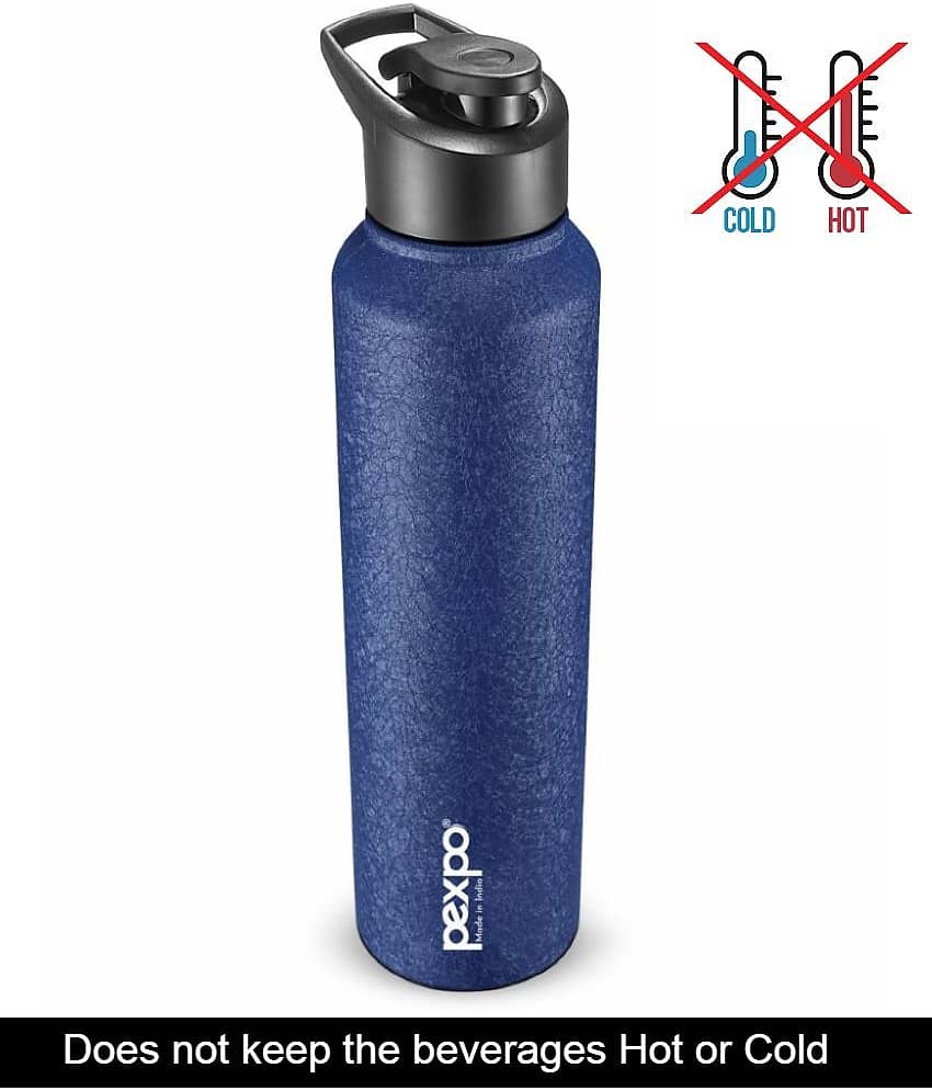 PEXPO 750 ml Stainless Steel Sports Water Bottle (Set of 1, Red, Chromo)