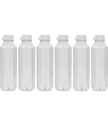 PearlPet Topaz water bottle set of 6 - 1000 ml Multicolour Plastic Water Bottle 1000 mL ( Set of 6 )