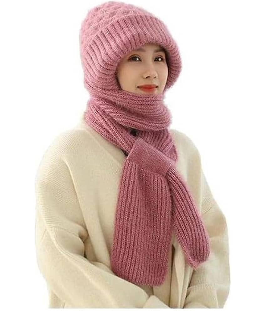 RIVERNEST Multi Color Woollen Women's Cap ( Pack of 1 )