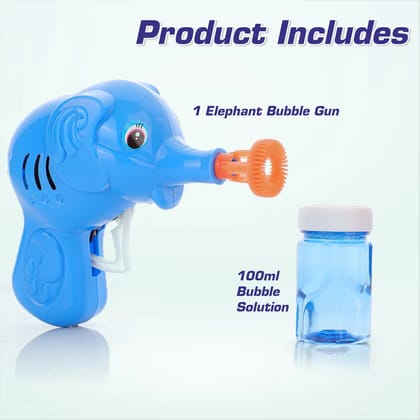 Biyanka's Elephant Bubble Blower Toy (Blue)