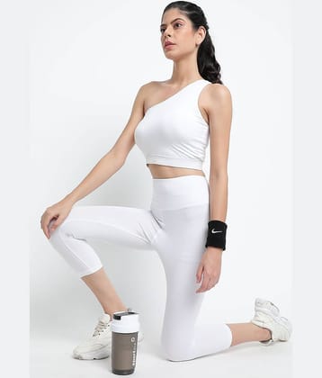 Wearjukebox Women Self Design Top With Capris Co-Ord Set ( Grey )