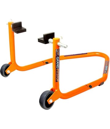 Grand Pitstop Universal Standard Rear Paddock Stand for Motorcycle with Swingarm Rest (Non-Dismantable, Orange, Motorcycle Weight Up to 250 Kgs)