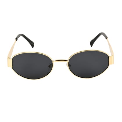 Premium Gold Frame Oval Sunglasses | Unisex