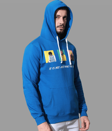 the  dry state - Navy Blue Fleece Regular Fit Men's Sweatshirt ( Pack of 1 )