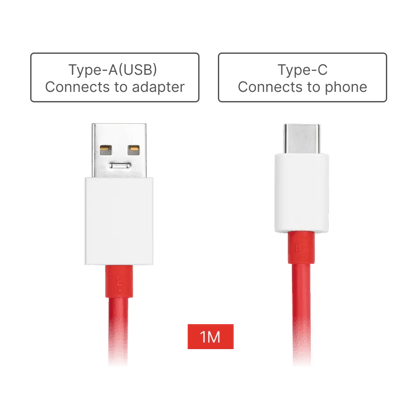 OnePlus USB-A to Type-C Cable 10A 1M