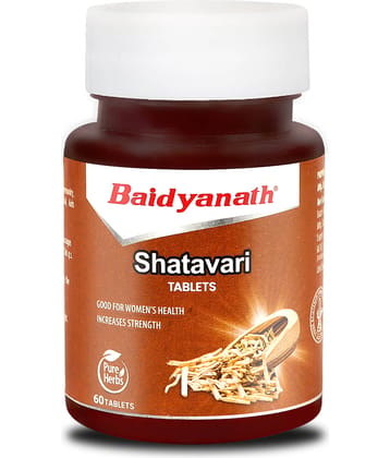 Baidyanath Shatavari Tablets- 60 Tab|Complete Women's Wellness|Good for Nutrition,lactation