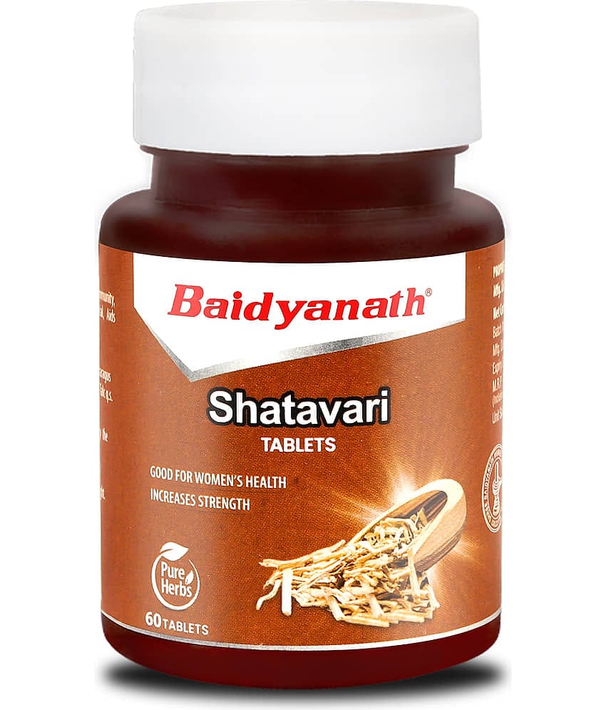 Baidyanath Shatavari Tablets- 60 Tab|Complete Women's Wellness|Good for Nutrition,lactation