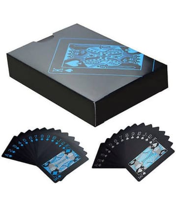 Lucky Traders Black Plastic Playing Cards