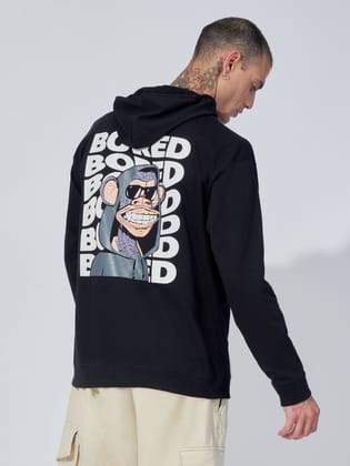 Bored Black Full Sleeve Sweatshirt-S