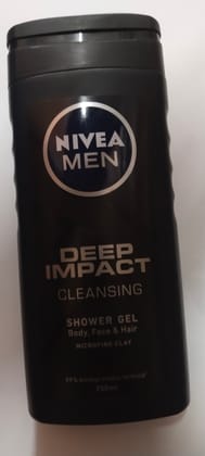Nivea Men Deep Impact Cleansing Shower gel Body, face & hair 