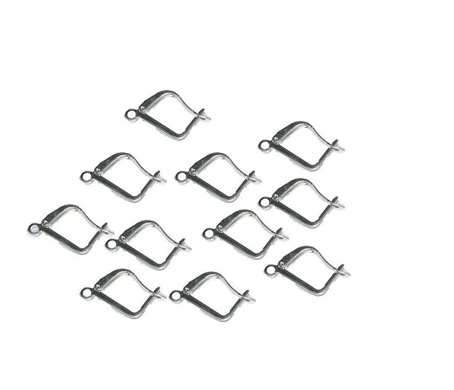 Antique Silver Earring Hooks For Jewellery Making. CPL-017-Per Packet of 30 Pair / 16X12 MM