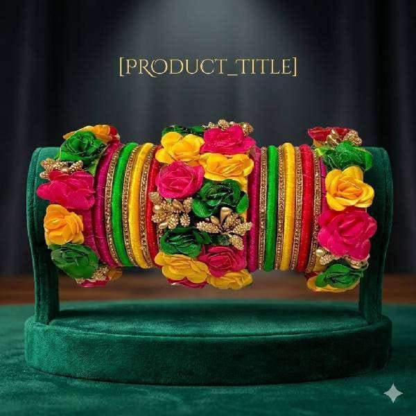 Flower bangles set