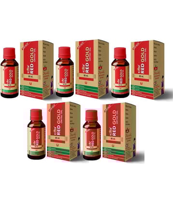 Jolly Pack of 5 Red Gold Ortho Oil 5 Gm Pack of 5