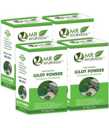 MR Ayurveda 100% Pure Giloy Powder Hair Scalp Treatment 400 g Pack of 4