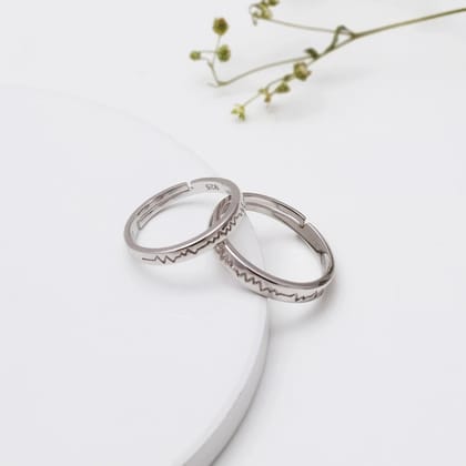 Silver Couple Rings Silver Ring For Couple on Anniversary