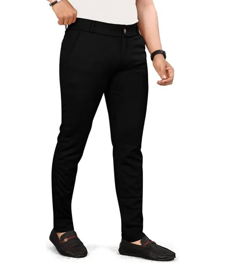 ikigai Regular Flat Men's Chinos - Grey ( Pack of 1 )