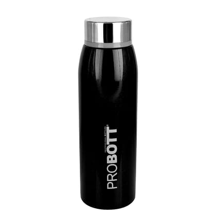 PROBOTT  Stella Vacuum Flask Round Cap Water Bottle (Colour - BLACK) by Total Sporting And Fitness Solutions Pvt Ltd